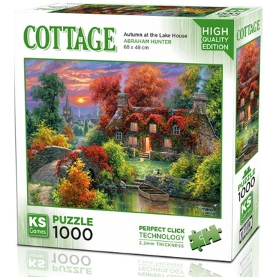 ÇOK SATAN KS Games Autumn at The Lake House Puzzle 1000 Parça