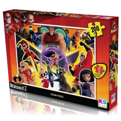 ÇOK SATAN KS Puzzle 200 Parça Incredibles