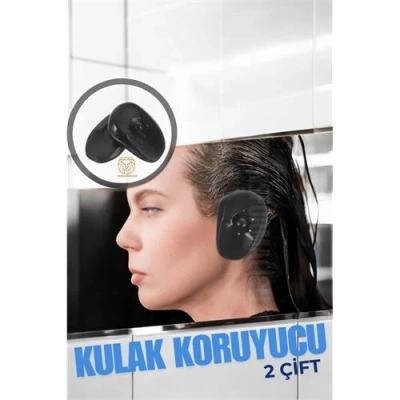 ÇOK SATAN Kulak Koruyucu Saç Boyası Şampuan Kesim İçin 2 TAKIM