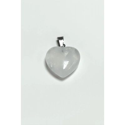 ÇOK SATAN Kuvars Kalpli Doğaltaş Kolye Ucu Küçük 1,5 cm