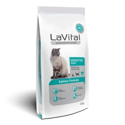 ÇOK SATAN Lavital Sensitive Somonlu Yetişkin Kedi Maması 12 Kg