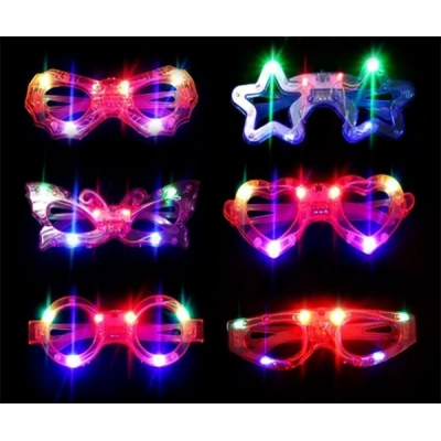 ÇOK SATAN Led Işıklı Yanar Söner Parti Gözlüğü Seti 6 Adet