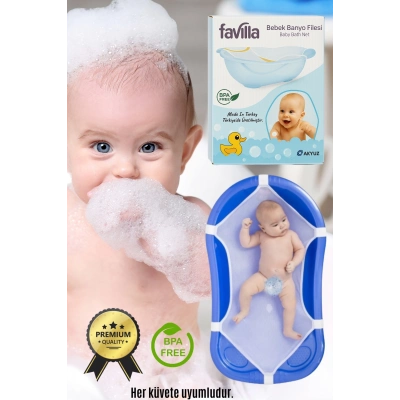 ÇOK SATAN Lüx Bebek Küvet Yıkama Banyo Filesi Battal Boy ( Katlanır Küvetlere Uyumludur )