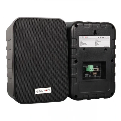 Magicvoice F-lhy4a 4 (10 Cm) Hat Trafolu Duvar Tipi Sütun Hoparlör (10w Rms / 150w Peak - Mp3 Usb Uyumlu) Çiftli Takım Set - Siyah