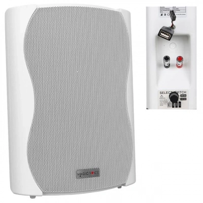 Magicvoice F-lhy6.5s 6.5 (16 Cm) Hat Trafolu Duvar Tipi Sütun Hoparlör (30w Rms / 200w Peak - Mp3 Usb Uyumlu) - Beyaz