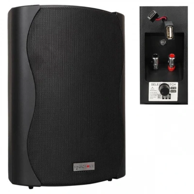 Magicvoice F-lhy6.5s 6.5 (16 Cm) Hat Trafolu Duvar Tipi Sütun Hoparlör (30w Rms / 200w Peak - Mp3 Usb Uyumlu) - Siyah