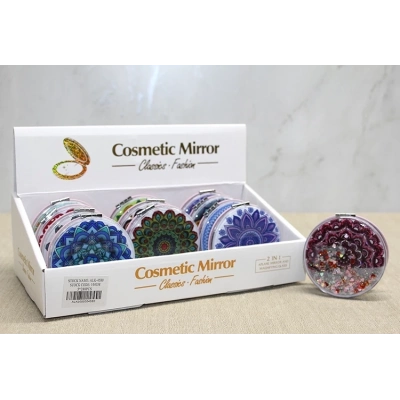 ÇOK SATAN Mandala Desenli Hareketli Sulu El Aynası Alk4580