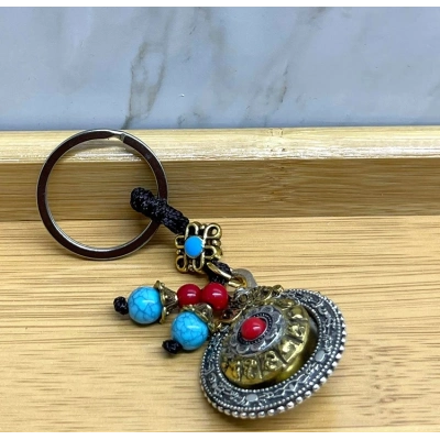 ÇOK SATAN Mantra Çarkı Şans Anahtarlık