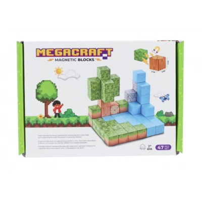 ÇOK SATAN Megacraft Orman Temalı Mıknatıslı Bloklar 47 Parça
