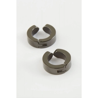 ÇOK SATAN Mıknatıslı Çelik Erkek Küpe Kıstırmalı 2 Adet