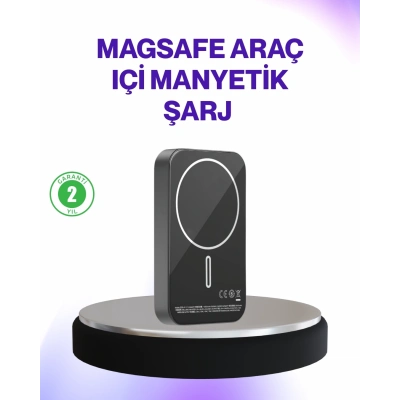 ÇOK SATAN Mıknatıslı MagSafe Uyumlu Araç Tutucu Kablosuz Şarj Destekli