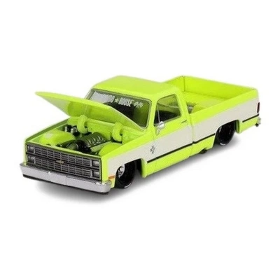 ÇOK SATAN Mini GT 1/64 Chevrolet Silverado KAIDO Flo Yellow V1
