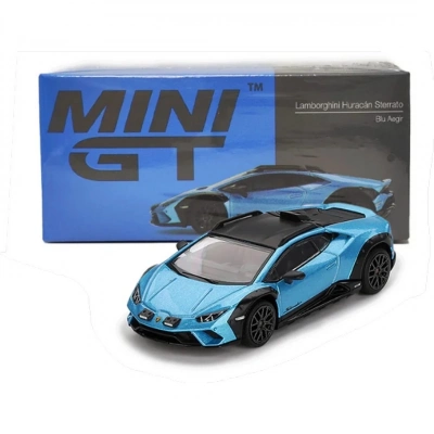 ÇOK SATAN Mini GT 1/64 Lamborghini Huracán Sterrato Blu Aegir
