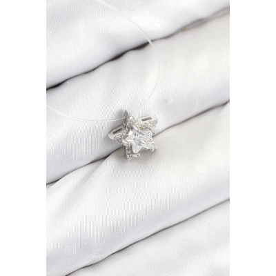 ÇOK SATAN Misineli Yıldız Model Gümüş Renk Hayalet Kolye