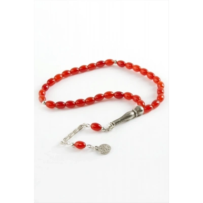 ÇOK SATAN Mısır Kesim Cam Taş Tesbih 6*8 mm