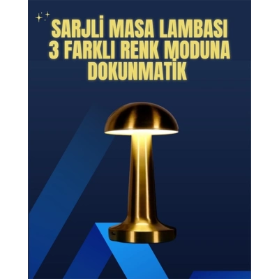 ÇOK SATAN Modern Tasarım Şarjlı Masa Lambası – 1800 mAh Batarya