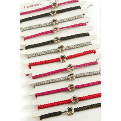 ÇOK SATAN Nal Makrome Örgülü Bileklik