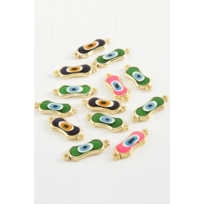 ÇOK SATAN Nazar Çift Kulplu Bileklik ve Kolye Ucu Aparatı 1 Adet