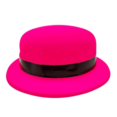 ÇOK SATAN Neon Partisi Pembe Renk Melon Plastik Parti Şapkası