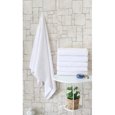 ÇOK SATAN Nevresim Dünyası Otel Tipi 6lı 70x140 Banyo Havlusu Beyaz