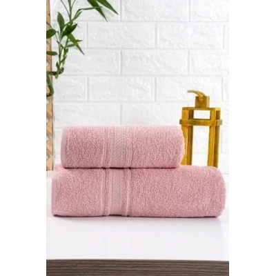 ÇOK SATAN Nevresim Dünyası Pudra 2li Havlu Seti