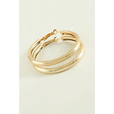 ÇOK SATAN Noktalı Boru Halka Küpe 3,5 cm