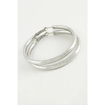 ÇOK SATAN Noktalı Boru Halka Küpe 5,5 cm