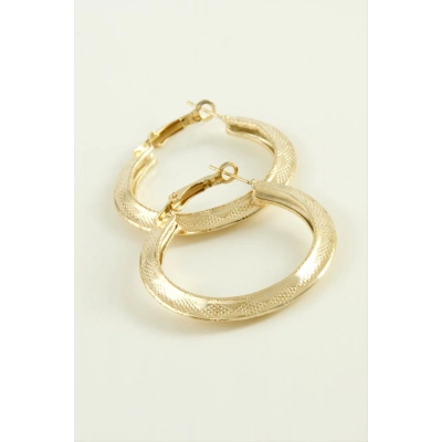 ÇOK SATAN Noktalı Halka Küpe 4 cm