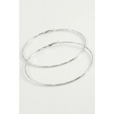 ÇOK SATAN Noktalı Metal Halka Küpe 8-9-10 cm