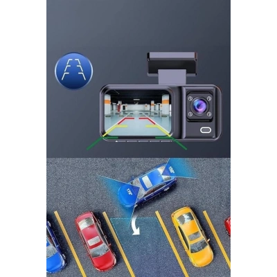 ÇOK SATAN Ön ve Arka Kameralı 2 İnç 1080P Full HD DVR Araç İçi Ekran