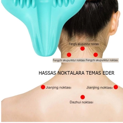 ÇOK SATAN Ortopedik Servikal Boyun Masaj Yastığı Dik Duruş Destekleyici Omurilik Hörgüç Giderici Rahatlatıcı