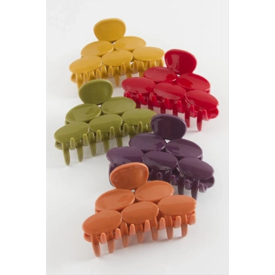 ÇOK SATAN Oval Benekli Renkli Mandal Toka 8 cm