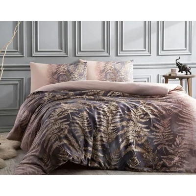 ÇOK SATAN Özdilek Çift Kişilik Ranforce Nevresim Takımı Brisa Folha Pudra