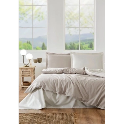 ÇOK SATAN Özdilek Çift Kişilik Ranforce Nevresim Takımı Colourist  Kum Beji Vanilya