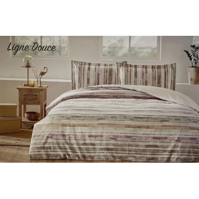 ÇOK SATAN Özdilek Çift Kişilik Ranforce Nevresim Takımı Ligne Douce Krem