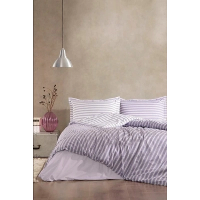 ÇOK SATAN Özdilek Çift Kişilik Ranforce Nevresim Takımı Trioline Mor