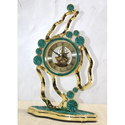 ÇOK SATAN Özel Yeşim Tasarım Masa Üstü Saat