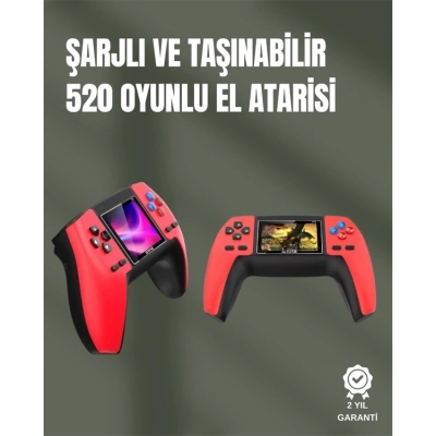ÇOK SATAN P5 GamePad Retro Konsol – Nostaljik Oyun Deneyimi, 520 Klasik Oyun Seçeneği