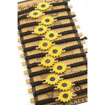 ÇOK SATAN Papatya Makrome Örgülü Bileklik