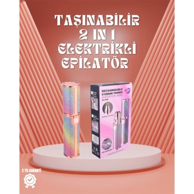 ÇOK SATAN Paslanmaz Çelik Bıçaklı USB Epilatör – Kaş, Üst Dudak ve Çene Tüy Temizleyici