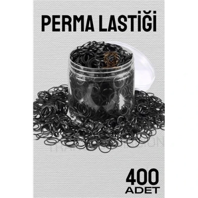 Perma Lastiği İnce 400 ADET SİYAH