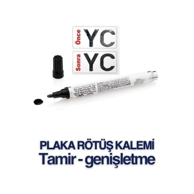 ÇOK SATAN Plaka Yazma Rötüş Kalemi Plaka Kalemi SİYAH
