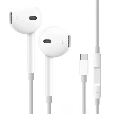 Powerway Earone Mikrofonlu Kablolu Kulaklık Type-c Çıkışlı Tüm Cihazlarla Uyumlu Stereo