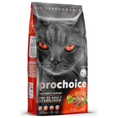 ÇOK SATAN Pro Choice Pro 33 Sterilised Somonlu Kısırlaştırılmış Kedi Maması 2 Kg