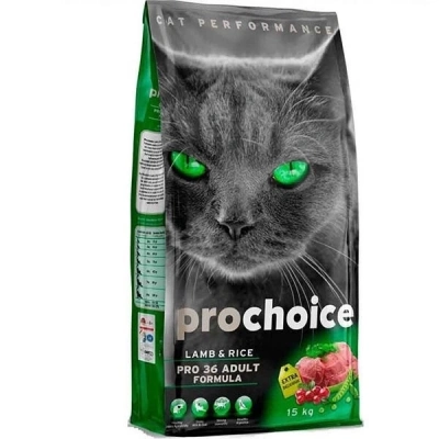 ÇOK SATAN Pro Choice Pro 36 Kuzu Pirinçli Yetişkin Kedi Maması 15 Kg