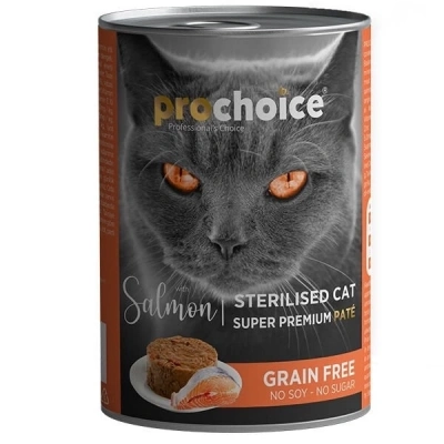 ÇOK SATAN Pro Choice Sterilised Somonlu Kısırlaştırılmış Konserve Kedi Maması 400 Gr