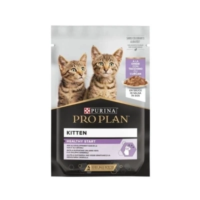 ÇOK SATAN Pro Plan Kitten Hindili Pouch Yavru Konserve Kedi Maması 85 Gr 1 Adet