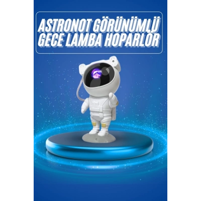 ÇOK SATAN Projeksiyon Astronot Lamba Speaker Sevimli Astronot Bluetooth Hoparlör