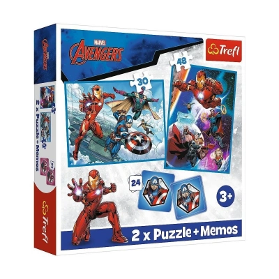ÇOK SATAN PUZZLE-93333 2W1 Marvel The Avengers Çocuk Puzzle