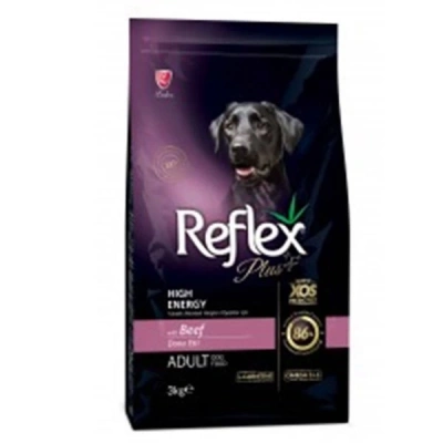 ÇOK SATAN Reflex Plus Biftekli High Energy Yetişkin Köpek Maması 3 Kg